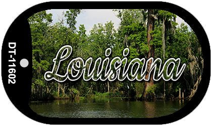 Louisiana Swamp Novelty Metal Dog Tag Necklace DT-11602