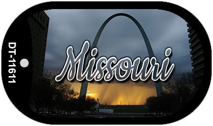 Missouri Gateway Arch Novelty Metal Dog Tag Necklace DT-11611