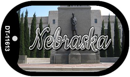 Nebraska Capital Building Novelty Metal Dog Tag Necklace DT-11613