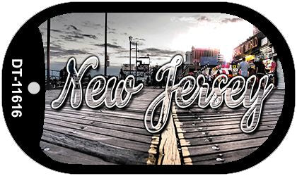 New Jersey Boardwalk Novelty Metal Dog Tag Necklace DT-11616