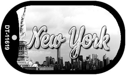 New York Statue of Liberty Novelty Metal Dog Tag Necklace DT-11619