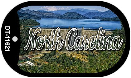 North Carolina Dam Novelty Metal Dog Tag Necklace DT-11621