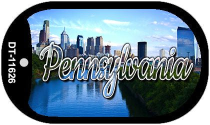 Pennsylvania Gettysburg Statue Novelty Metal Dog Tag Necklace DT-11626