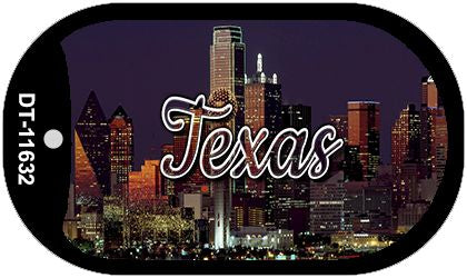 Texas City Lights Novelty Metal Dog Tag Necklace DT-11632