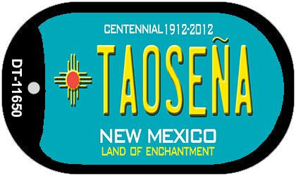 Taosena Teal New Mexico Novelty Metal Dog Tag Necklace DT-11650