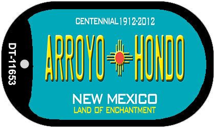 Arroyo Hondo Teal New Mexico Novelty Metal Dog Tag Necklace DT-11653