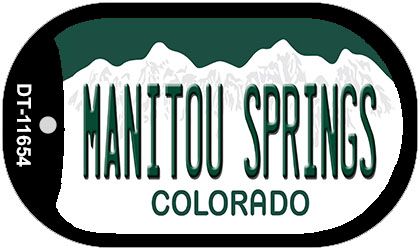 Manitou Springs Colorado Novelty Metal Dog Tag Necklace DT-11654