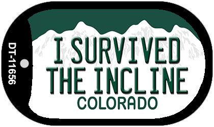 I Survived The Incline Colorado Novelty Metal Dog Tag Necklace DT-11656