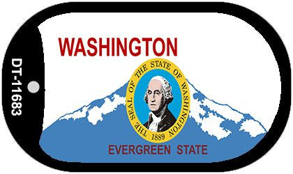 Washington State Seal Novelty Metal Dog Tag Necklace DT-11683