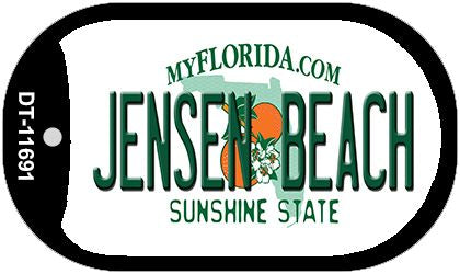 Jensen Beach Florida Novelty Dog Tag Necklace DT-11691