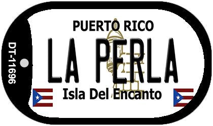 La Perla Puerto Rico Novelty Metal Dog Tag Necklace DT-11696