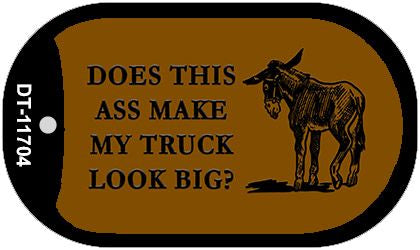 Does This Ass Novelty Metal Dog Tag Necklace DT-11704