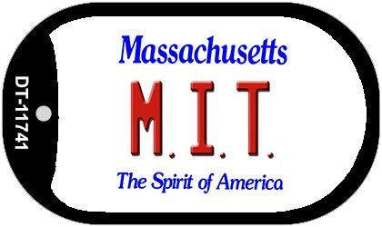 MIT Massachusetts Novelty Metal Dog Tag Necklace DT-11741