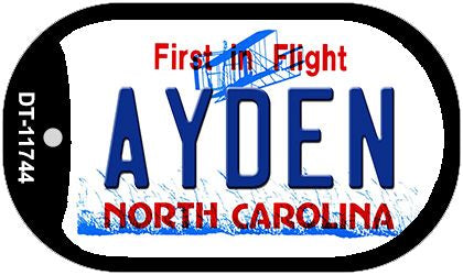 Ayden North Carolina State Novelty Metal Dog Tag Necklace DT-11744