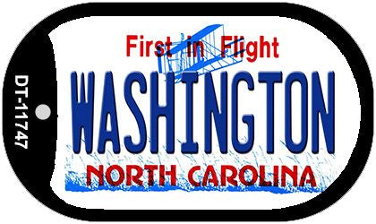 Washington North Carolina State Novelty Metal Dog Tag Necklace DT-11747