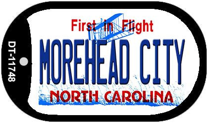 Morehead City North Carolina State Novelty Metal Dog Tag Necklace DT-11748