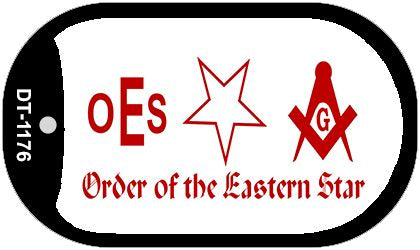 Eastern Star Novelty Metal Dog Tag Necklace DT-1176