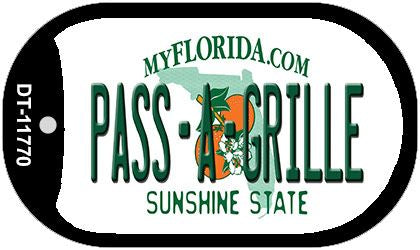 Pass A Grille Florida Novelty Metal Dog Tag Necklace DT-11770