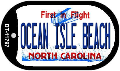 Ocean Isle Beach North Carolina Novelty Metal Dog Tag Necklace DT-11797