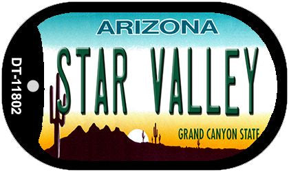 Arizona Star Valley Novelty Metal Dog Tag Necklace DT-11802