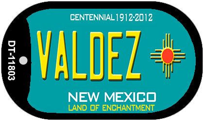 Valdez Teal New Mexico Novelty Metal Dog Tag Necklace DT-11803