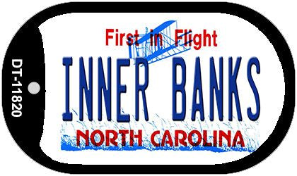 Inner Banks North Carolina Novelty Metal Dog Tag Necklace DT-11820