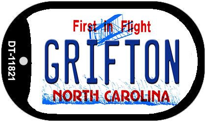 Grifton North Carolina Novelty Metal Dog Tag Necklace DT-11821