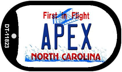 Apex North Carolina Novelty Metal Dog Tag Necklace DT-11823