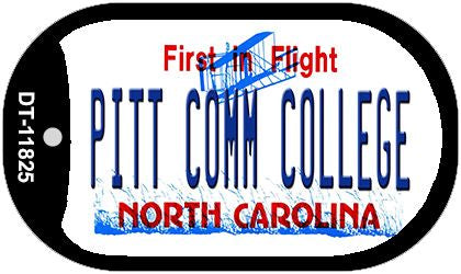 Pitt Comm College North Carolina Novelty Metal Dog Tag Necklace DT-11825