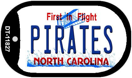 Pirates North Carolina Novelty Metal Dog Tag Necklace DT-11827