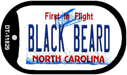 Black Beard North Carolina Novelty Metal Dog Tag Necklace DT-11829