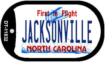 Jacksonville North Carolina Novelty Metal Dog Tag Necklace DT-11832