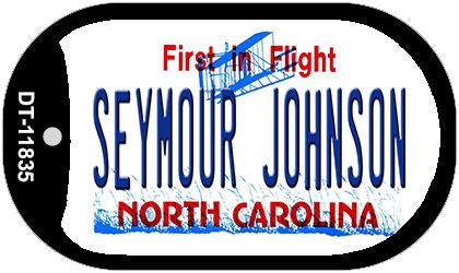 Seymour Johnson North Carolina Novelty Metal Dog Tag Necklace DT-11835