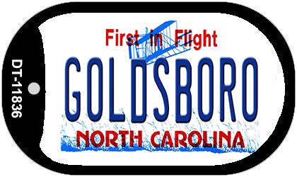 Goldsboro North Carolina Novelty Metal Dog Tag Necklace DT-11836
