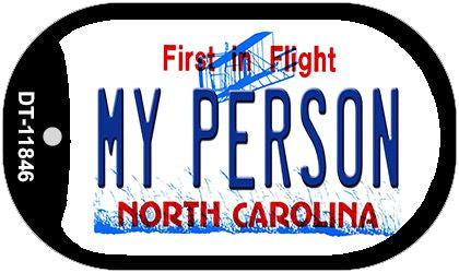 My Person North Carolina Novelty Metal Dog Tag Necklace DT-11846