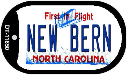 New Bern North Carolina Novelty Metal Dog Tag Necklace DT-11850
