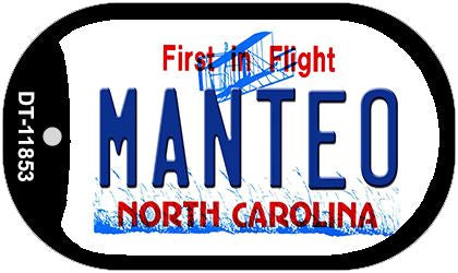 Manteo North Carolina Novelty Metal Dog Tag Necklace DT-11853