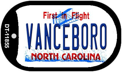 Vanceboro North Carolina Novelty Metal Dog Tag Necklace DT-11855