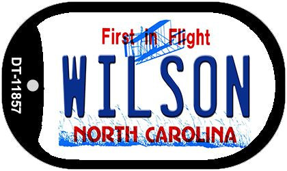 Wilson North Carolina Novelty Metal Dog Tag Necklace DT-11857