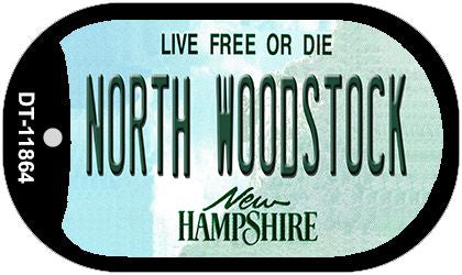 North Woodstock New Hampshire Novelty Metal Dog Tag Necklace DT-11864
