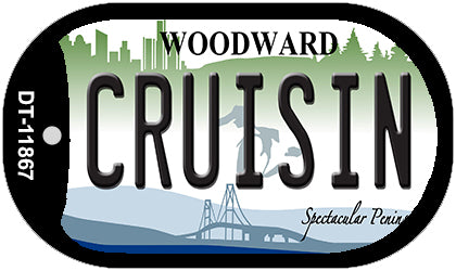 Cruisin Michigan Novelty Metal Dog Tag Necklace DT-11867