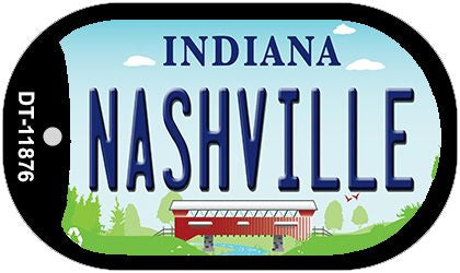 Indiana Nashville Novelty Metal Dog Tag Necklace DT-11876