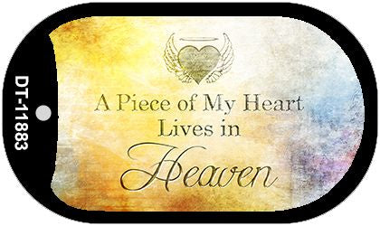 Lives In Heaven Novelty Metal Dog Tag Necklace DT-11883