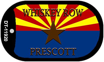 Whiskey Row Prescott Arizona Novelty Metal Dog Tag Necklace DT-11920