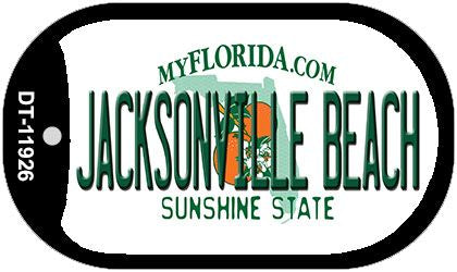 Florida Jacksonville Beach Novelty Metal Dog Tag Necklace DT-11926