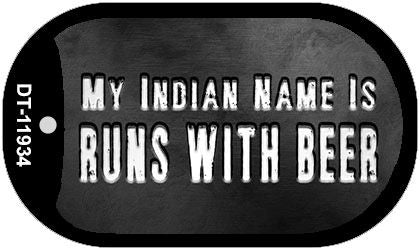 My Indian Name Novelty Metal Dog Tag Necklace DT-11934