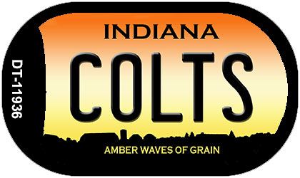 Indiana Colts Novelty Metal Dog Tag Necklace DT-11936