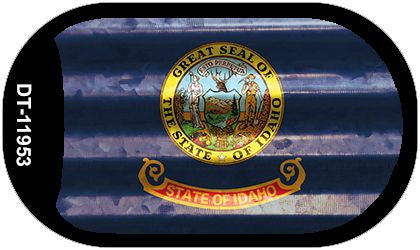 Idaho Corrugated Flag Novelty Dog Tag Necklace DT-11953