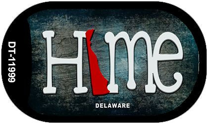 Delaware Home State Outline Novelty Dog Tag Necklace DT-11999