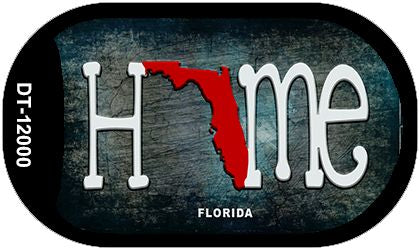 Florida Home State Outline Novelty Dog Tag Necklace DT-12000